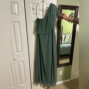 azazie eucalyptus bridesmaid dress